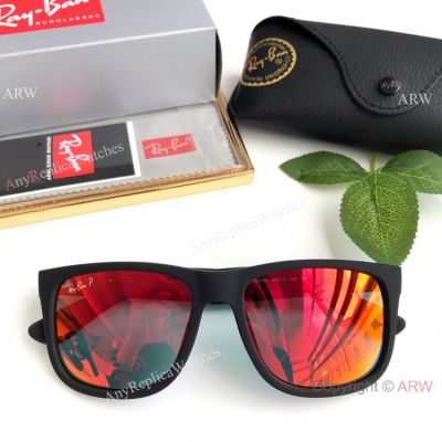 Retail Replica Ray-Ban Sunglasses - Polarized Lenses Black matte Frame